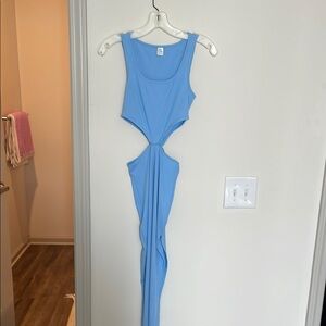 Asymmetrical Blue Dress
